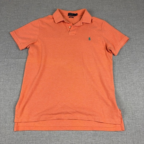 Polo Ralph Lauren Other - Vintage Ralph Lauren Polo Shirt Mens Large Orange Cotton Short Sleeve